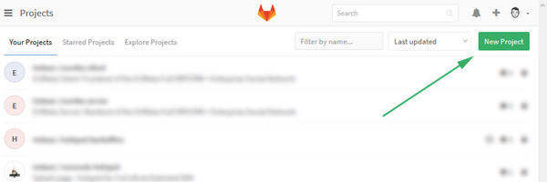 New-gitlab-project